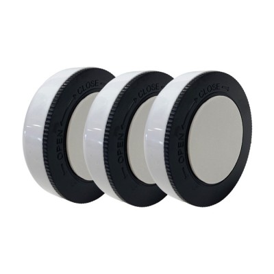 Krisane - Pack de 3 spot LED Autocollants à piles - 4000K - Réf : KRI20344P