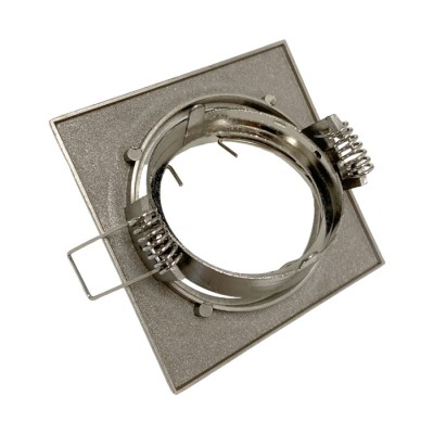 Krisane - Support spot orientable - Carré - avec douille GU10 - IP20- aluminium - Réf : KRI20037