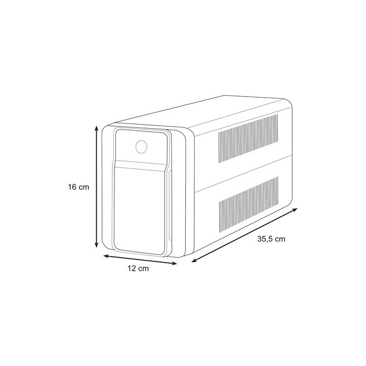Schneider - Onduleur line interactive - 950VA / 520W / 230V - 4 prises FR - Port USB - Réf : BX950MI-FR
