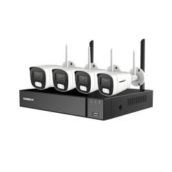 Comelit - Kit vidéosurveillance wifi 4 caméras - 5 MP - 1 NVR - Réf : WIKIT004S05NAFR