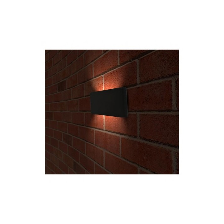 Miidex Lighting - Applique murale rectangulaire LED 13W 4000K Gris anthracite IP54 - Réf : 67789
