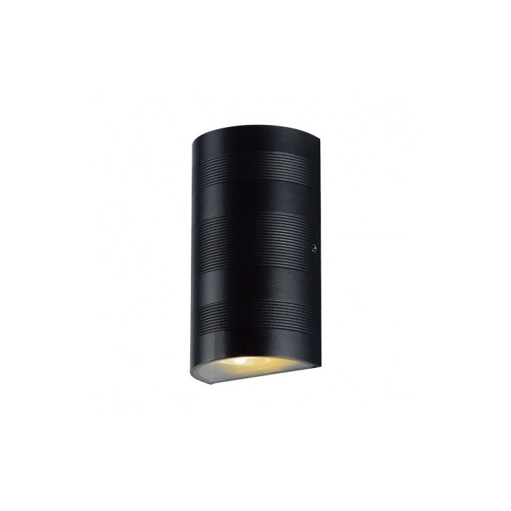 MIIDEX Albana -APPLIQUE MURALE LED 2X5W CYLINDRIQUE 4000K GRIS IP54 - Réf : 67798