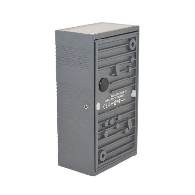 Miidex Lighting - Applique murale LED 2X5W 690 LM Rectangulaire 3000K Gris IP54 - Réf : 67801