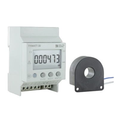 Delta Dore - Indicateur de consommation modulaire pour compteur monophasé - Réf : 6110002