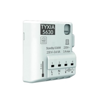 Delta Dore - Récepteur radio 230 V pour moteur de volet roulant jusqu'à 1 A - Tyxia 5630 - Réf : 6351401
