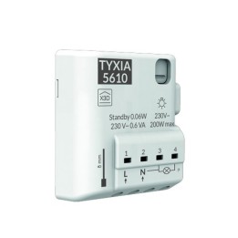 Delta Dore - Récepteur radio 1 voie pour commande Marche/Arrêt d'éclairage Tyxia 5610 - Réf : 6351400