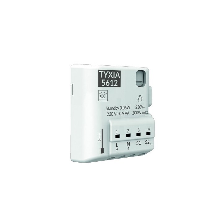 Delta Dore - Récepteur radio 2 voies pour commande Marche/Arrêt d'éclairage - Réf : 6351906