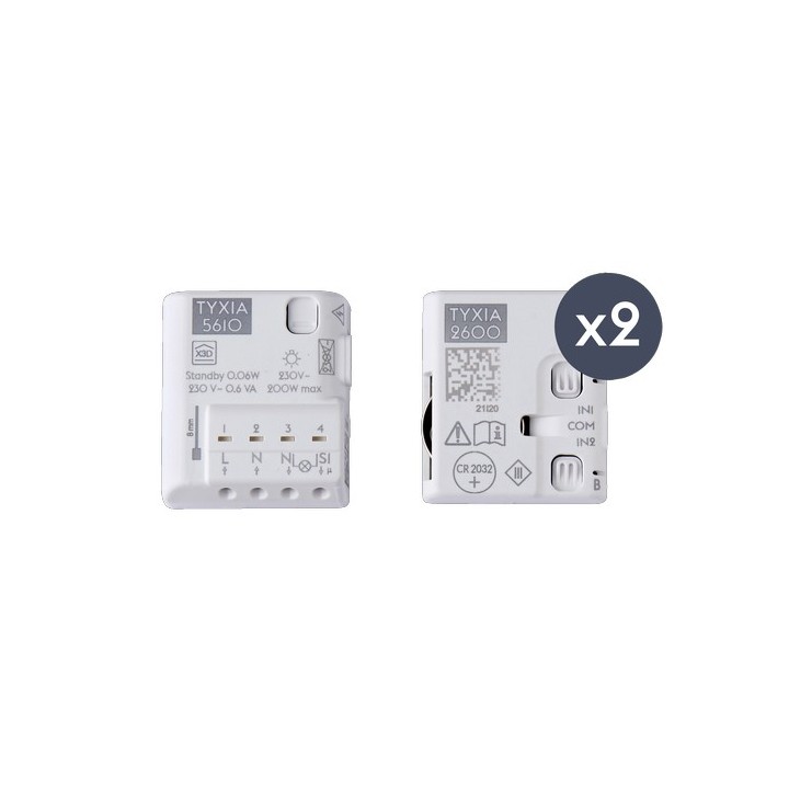 Delta Dore - Pack pour création d'un va-et-vient sans fil sans neutre - Réf : 6351408