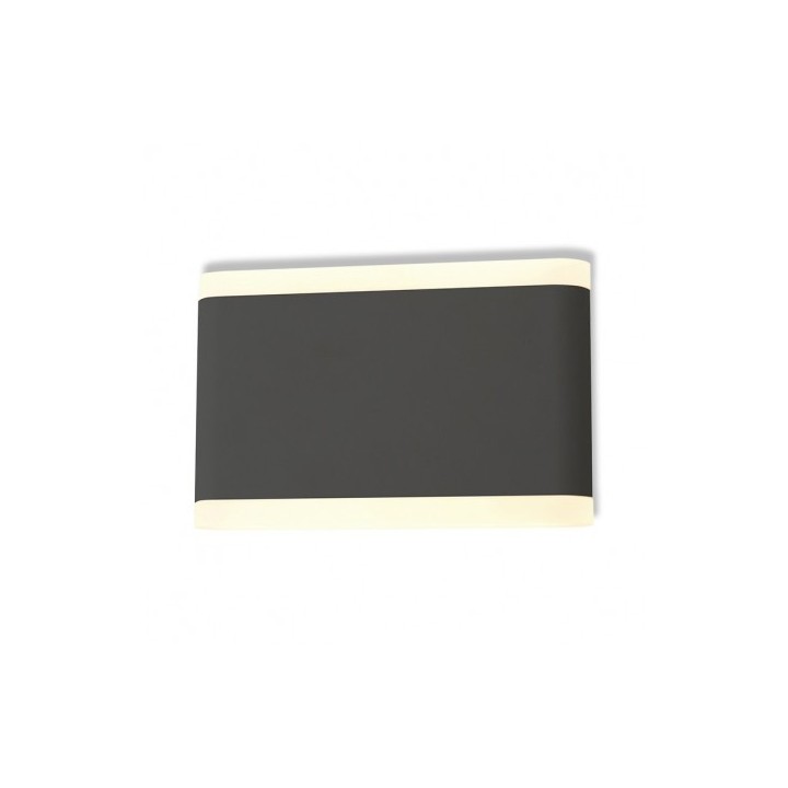 MIDEX Cabernet - Applique murale LED 10 W 175 MM 3000K Gris anthracite IP54 - Réf : 67768