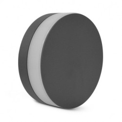 MIIDEX Syrah - Applique murale LED Rond Anthracite 10W 3000K IP54 - Réf : 70290