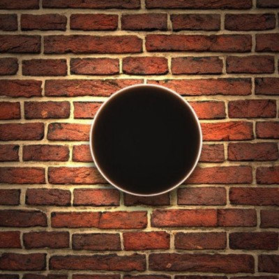 Miidex Lighting - Applique murale LED Rond Anthracite 10W 4000K IP54 - Réf : 70291