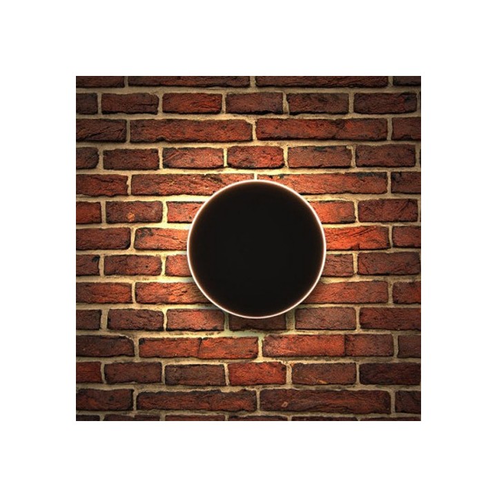 Miidex Lighting - Applique murale LED Rond Anthracite 10W 4000K IP54 - Réf : 70291