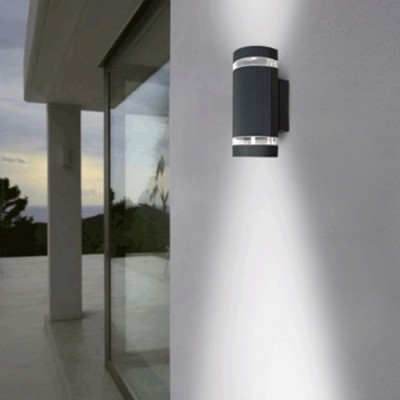 Miidex Lighting - Applique murale GU10 X 2 Gris anthracite - Réf : 700301
