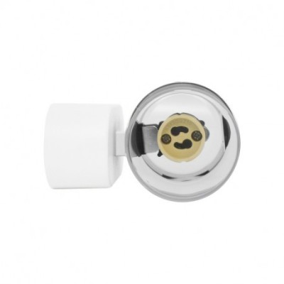 Miidex Lighting - Applique murale GU10 X2 Cylindrique Blanc IP44 - Réf : 700385