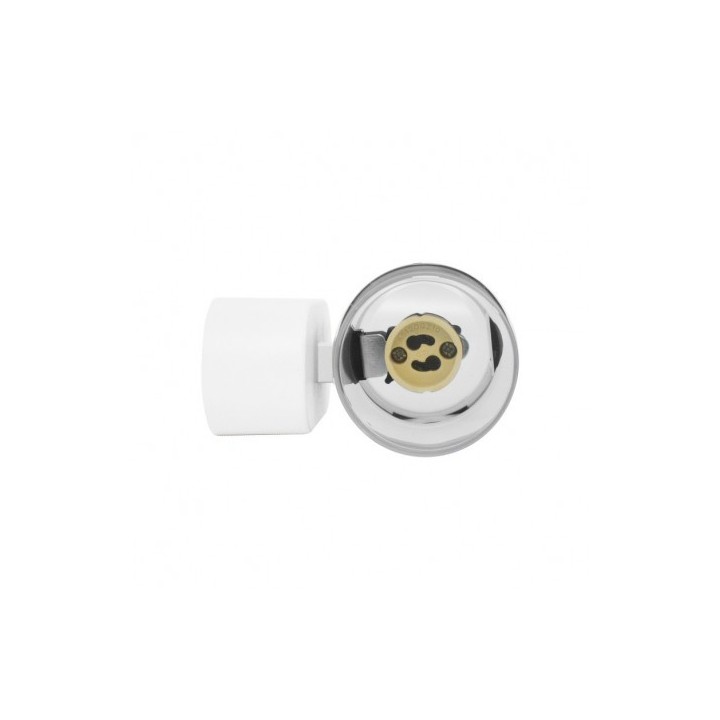 Miidex Lighting - Applique murale GU10 X2 Cylindrique Blanc IP44 - Réf : 700385