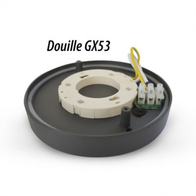 Miidex Lighting - Applique murale GX53 Gris anthracite IP44 - Réf : 70255
