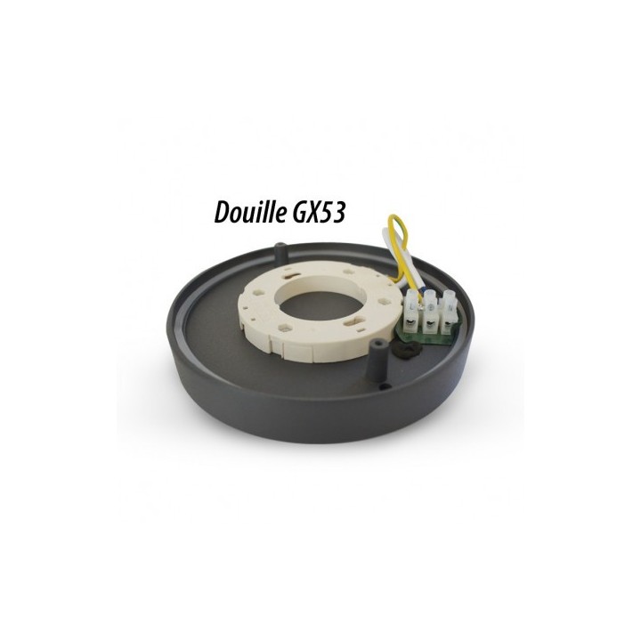 Miidex Lighting - Applique murale GX53 Gris anthracite IP44 - Réf : 70255