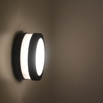 Miidex Lighting - Applique murale GX53 Gris anthracite IP44 - Réf : 70255