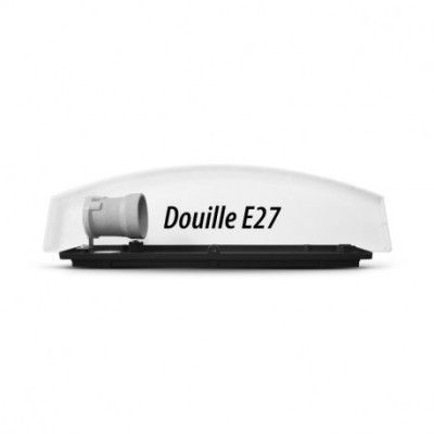 Miidex Lighting - Applique murale E27 Gris anthracite IP44 - Réf : 7025