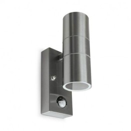 MIIDEX - Applique murale GU10 X 2 + Détecteur Inox 316 L - Réf : 700380