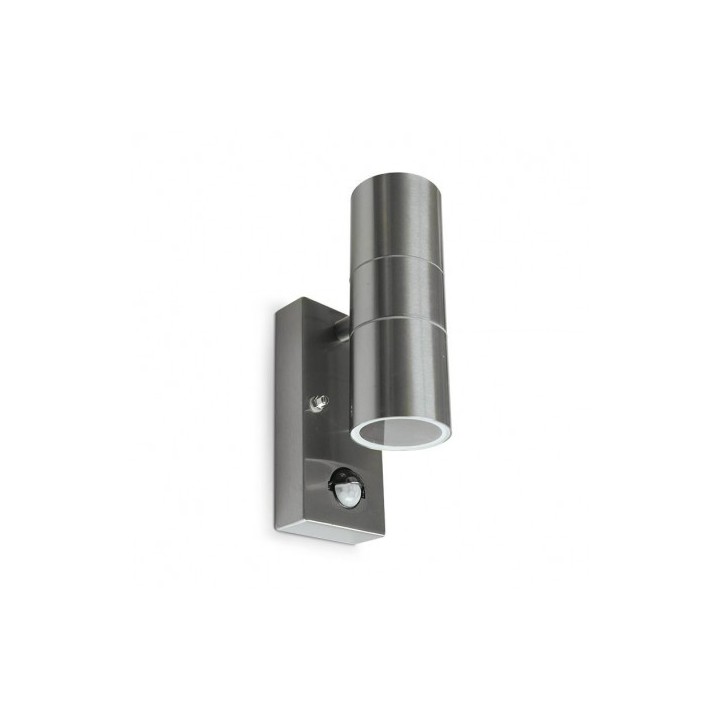 MIIDEX - Applique murale GU10 X 2 + Détecteur Inox 316 L - Réf : 700380