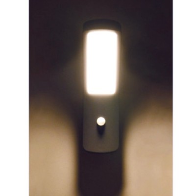 Miidex Lighting - Applique murale LED 12W 550 LM Détecteur 4000K Gris IP54 - Réf : 67812