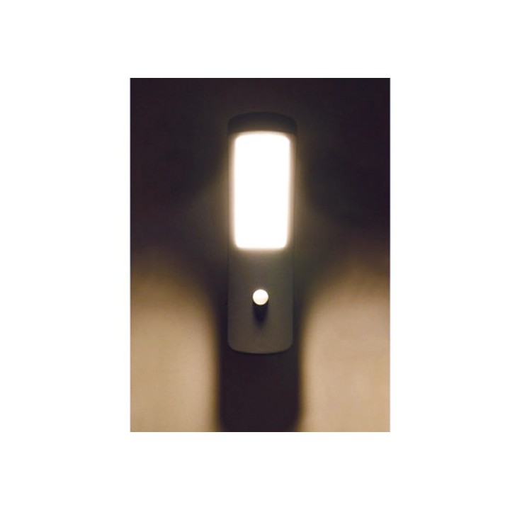 Miidex Lighting - Applique murale LED 12W 550 LM Détecteur 4000K Gris IP54 - Réf : 67812