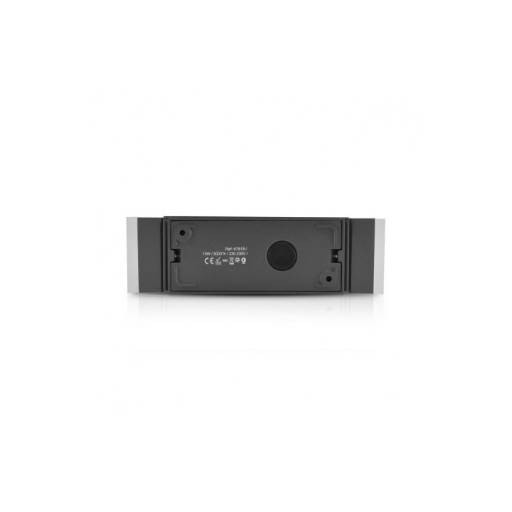 Miidex Lighting - Applique murale LED 13W 770 LM Détecteur 3000K Gris IP54 - Réf : 67815