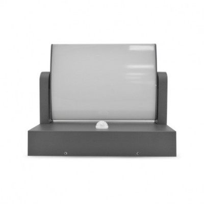 Miidex Lighting - Applique murale orientable LED 12W 720 LM Détecteur 3000K Gris IP54 - Réf : 67809