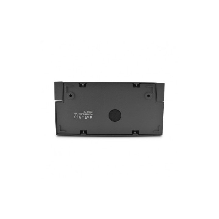 Miidex Lighting - Applique murale orientable LED 12W 720 LM Détecteur 3000K Gris IP54 - Réf : 67809