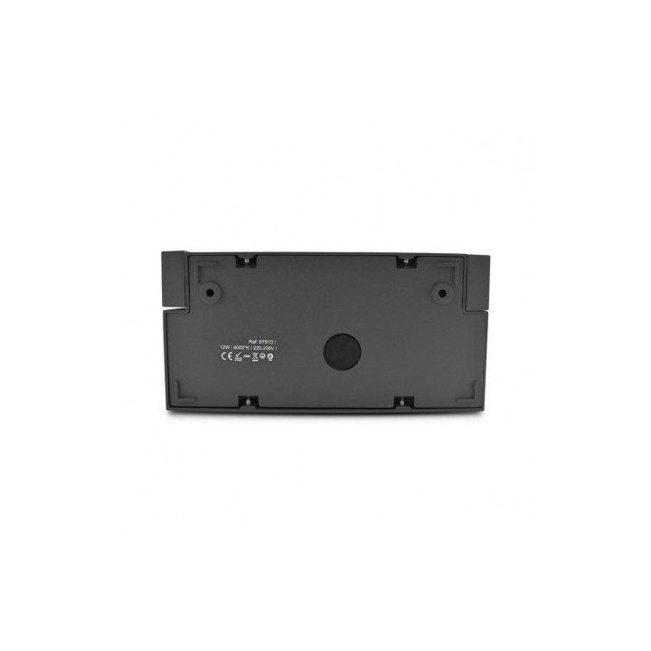 Miidex Lighting - Applique murale orientable LED 12W 720 LM Détecteur 4000K Gris IP54 - Réf : 67810