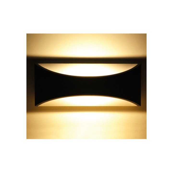 Miidex Lighting - Applique murale LED 12 WATT 230V 3000K Anthracite IP65 - Réf : 70421