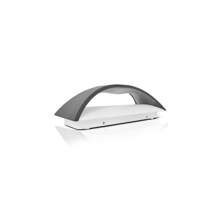 Miidex Lighting - Applique murale LED 12 WATT 230V 3000K Anthracite IP65 - Réf : 70421