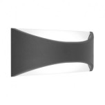 MIIDEX Merlot - Applique murale LED 6 WATT 230V 3000K Anthracite IP65 - Réf : 70431