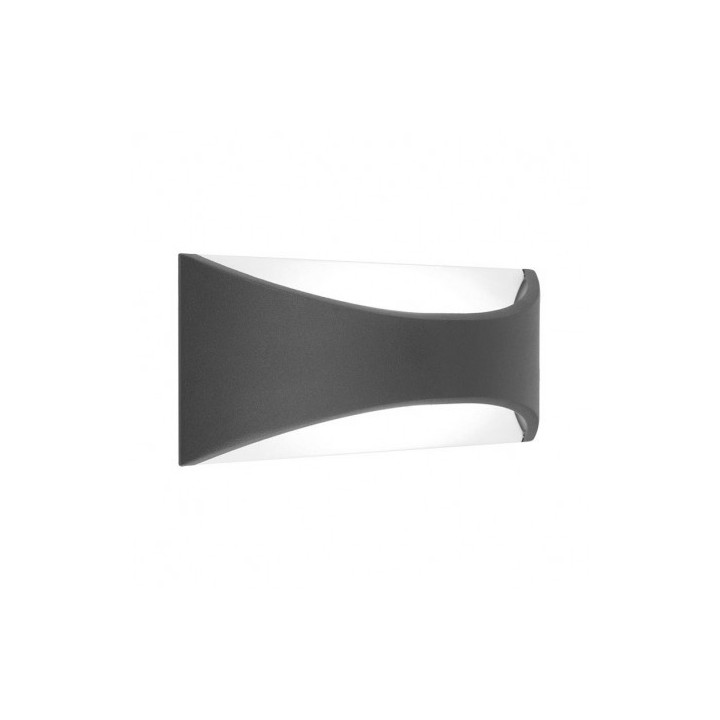 MIIDEX Merlot - Applique murale LED 6 WATT 230V 3000K Anthracite IP65 - Réf : 70431