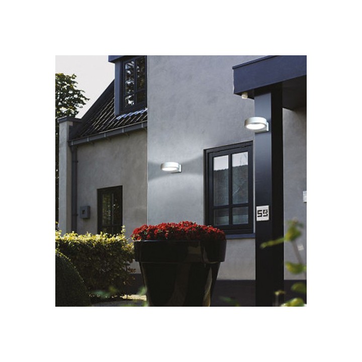 Miidex Lighting - Applique murale LED 16 WATT 230V 3000K Blanc IP65 - Réf : 7041