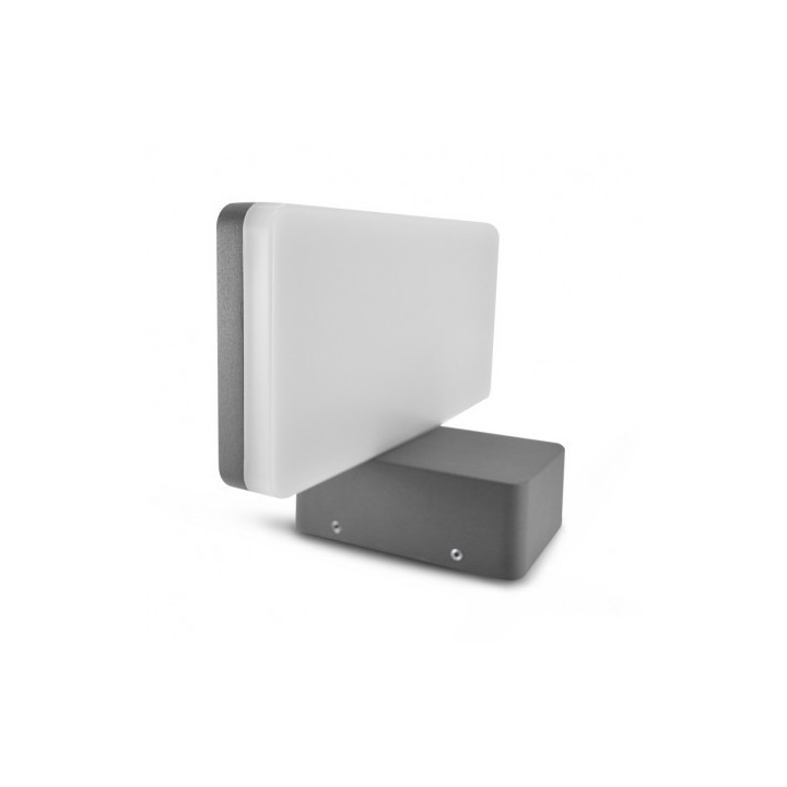 Miidex Lighting - Applique murale LED 12 WATT 230V 3000K Anthracite IP65 - Réf : 70461