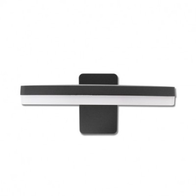 Miidex Lighting - Applique murale LED 12 WATT 230V 3000K Anthracite IP65 - Réf : 70461