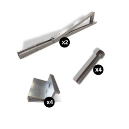 Avasco Solar - Kit de fixation pour 1 panneau photovoltaïque - Réf : PV44FIX-1