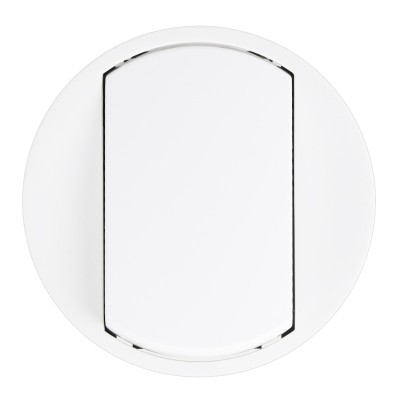 Legrand Céliane - Enjoliveur pour Interr, Va-et-Vient ou Poussoir - Doigt Large Blanc - Réf : 068001