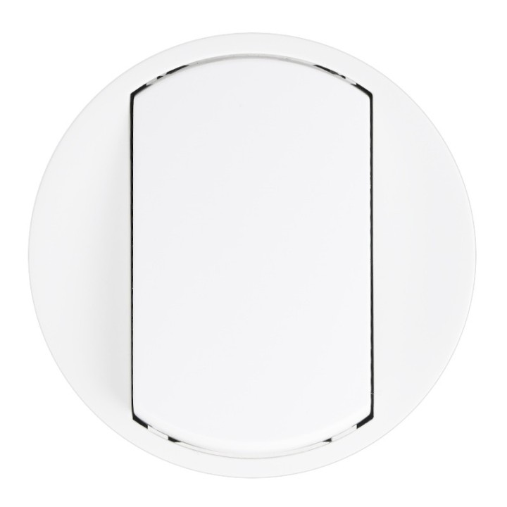Legrand Céliane - Enjoliveur pour Interr, Va-et-Vient ou Poussoir - Doigt Large Blanc - Réf : 068001