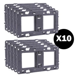 Legrand - Support pour fixation à vis Batibox - montage horiz/vert -pour 2 postes -4/5 mod - Réf : 080252