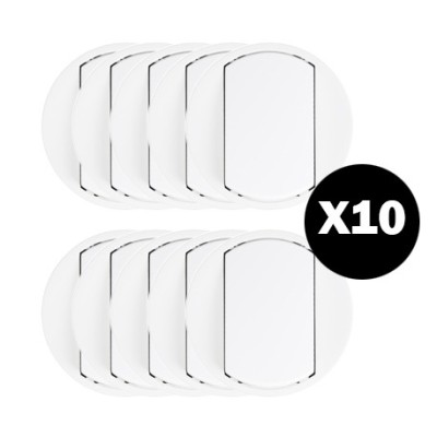 Legrand Céliane - Enjoliveur large pour Interr, Va-et-Vient ou Poussoir - Blanc - Réf : 068001(10)