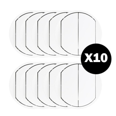 Legrand Céliane - Enjoliveur large pour double Interr, Va-et-Vient ou Poussoir - Blanc - Réf : 068002(10)