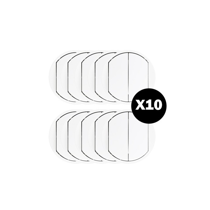 Legrand Céliane - Enjoliveur large pour double Interr, Va-et-Vient ou Poussoir - Blanc - Réf : 068002(10)