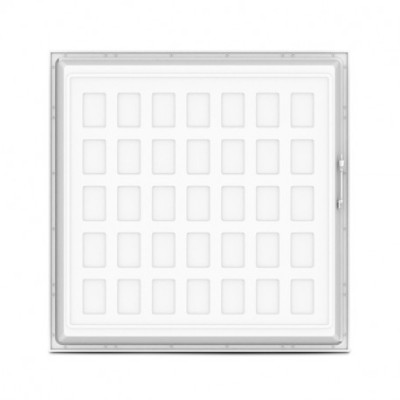 Miidex Lighting - Plafonnier LED x5 Blanc Backlit 595 x 595 25w 3000°k - Réf : 100787