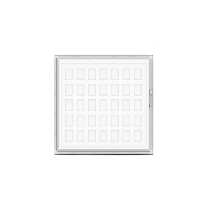 Miidex Lighting - Plafonnier LED x5 Blanc Backlit 595 x 595 25w 3000°k - Réf : 100787
