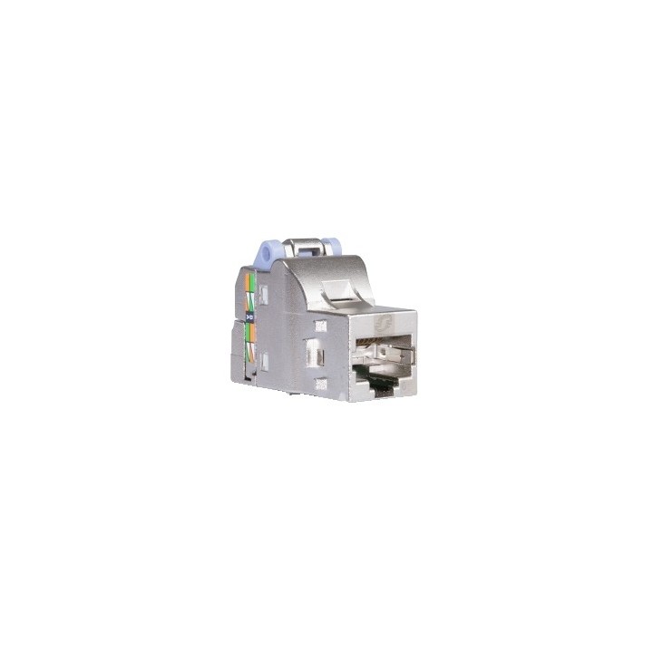 Schneider - Resi9 - S-One format DPM connecteur RJ45 Grade 2 TV cat6 - blindé - Réf : VDIB17716B01