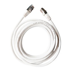 Omelcom - Cordon RJ45 CAT6 F/UTP 3m Blanc - Réf : GO562