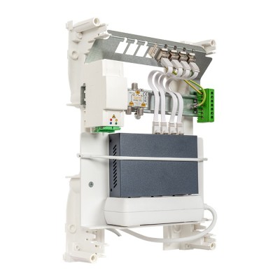 Omelcom - Coffret Start@Home M Connect - Grade 3TV - 4 RJ45 - Switch POE - Réf : GO067
